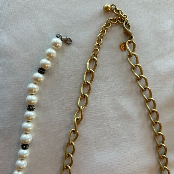 Vintage Pearl Jewelry Lot# 1 Necklace Bracelets & Clip Earrings - Classy Enough - Picture 5 of 6